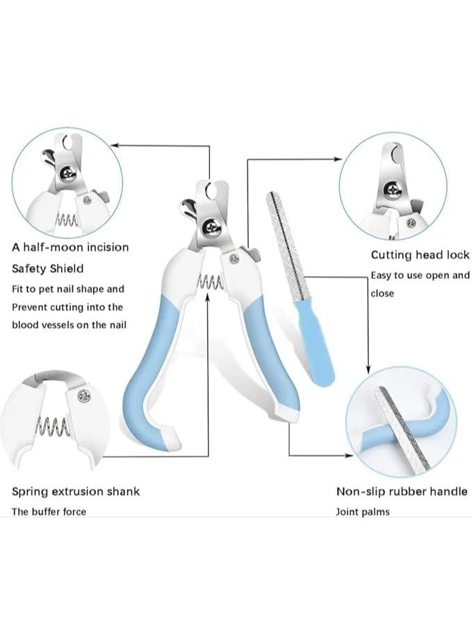 قصّافة أظافر للقطط والكلاب من الستانلس ستيل مع مبرد(بالوان متعدده) - Image 4
